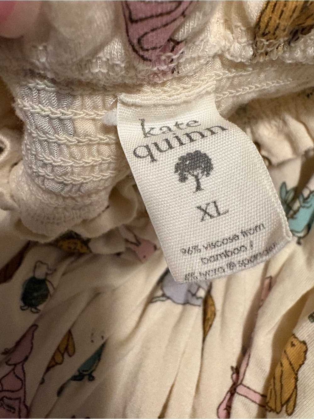 Kate Quinn Women’s Winnie the Pooh Cream Smocked Sundress with Colorful Print - Picture 5 of 5